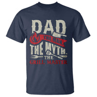 Funny BBQ Grilling Pitmaster T Shirt Dad The Man The Myth The Grill Master - Wonder Print Shop