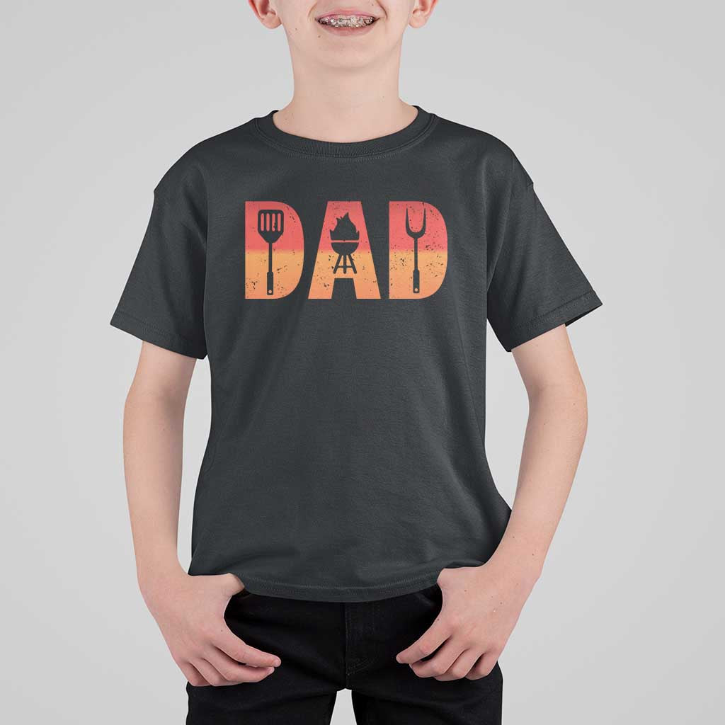 Funny BBQ Grill Dad T Shirt For Kid