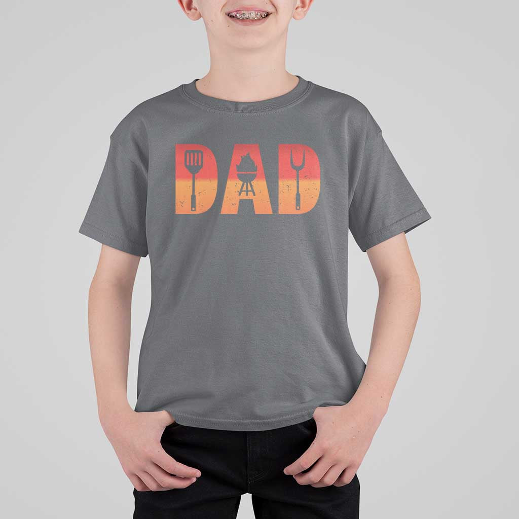 Funny BBQ Grill Dad T Shirt For Kid