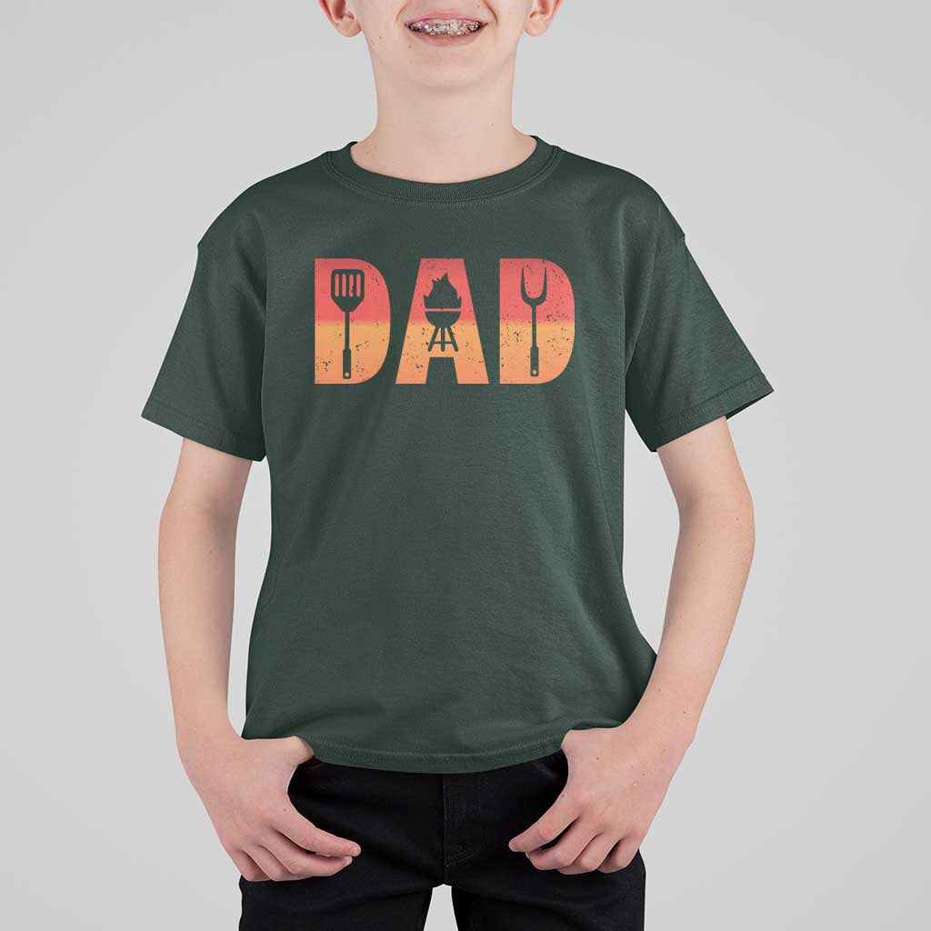 Funny BBQ Grill Dad T Shirt For Kid