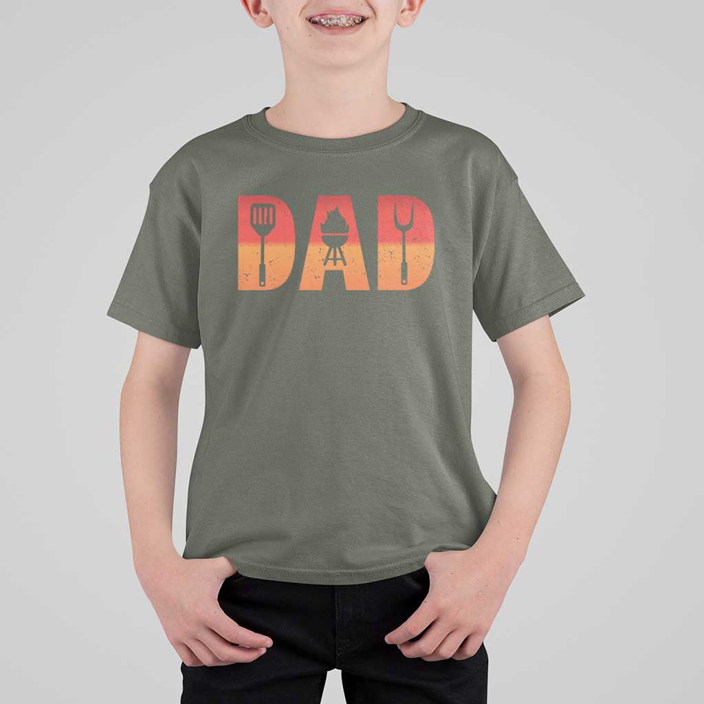 Funny BBQ Grill Dad T Shirt For Kid