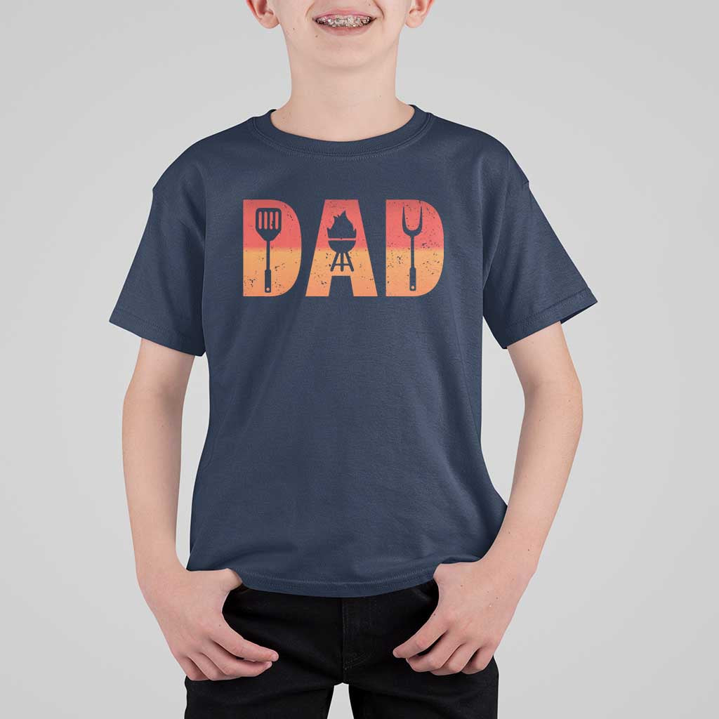 Funny BBQ Grill Dad T Shirt For Kid