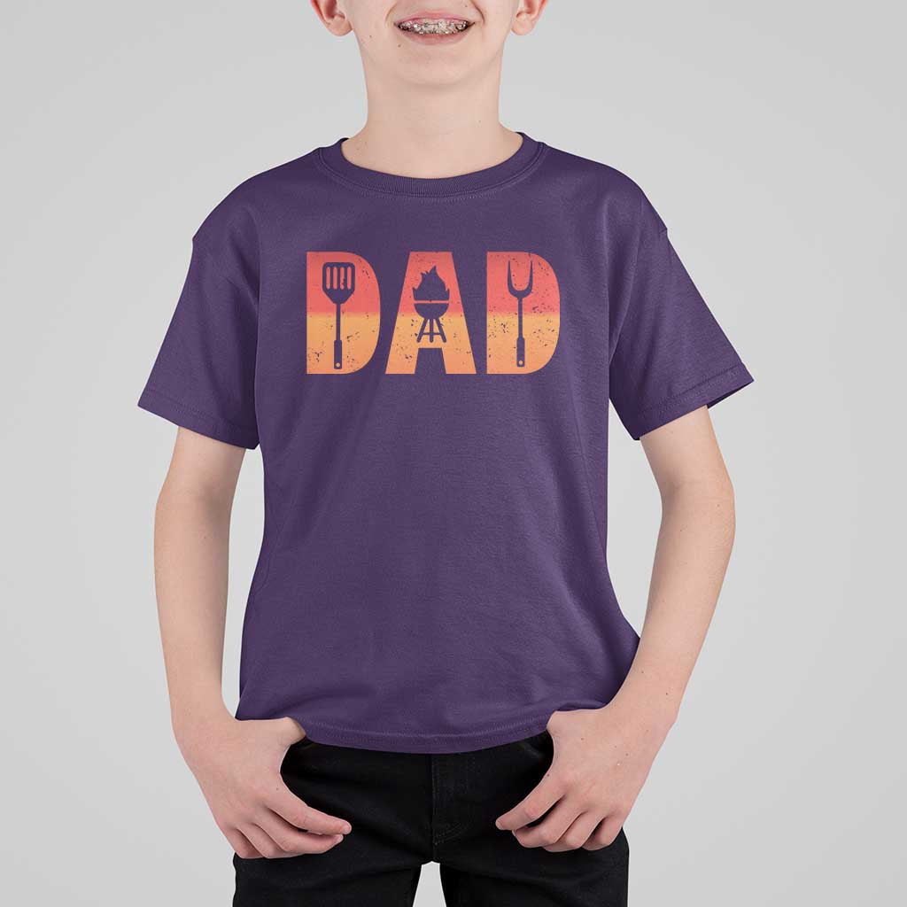 Funny BBQ Grill Dad T Shirt For Kid