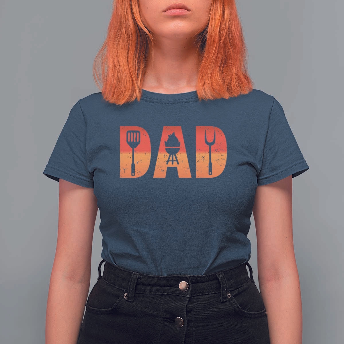Funny BBQ Grill Dad T Shirt For Women - Wonder Print Shop