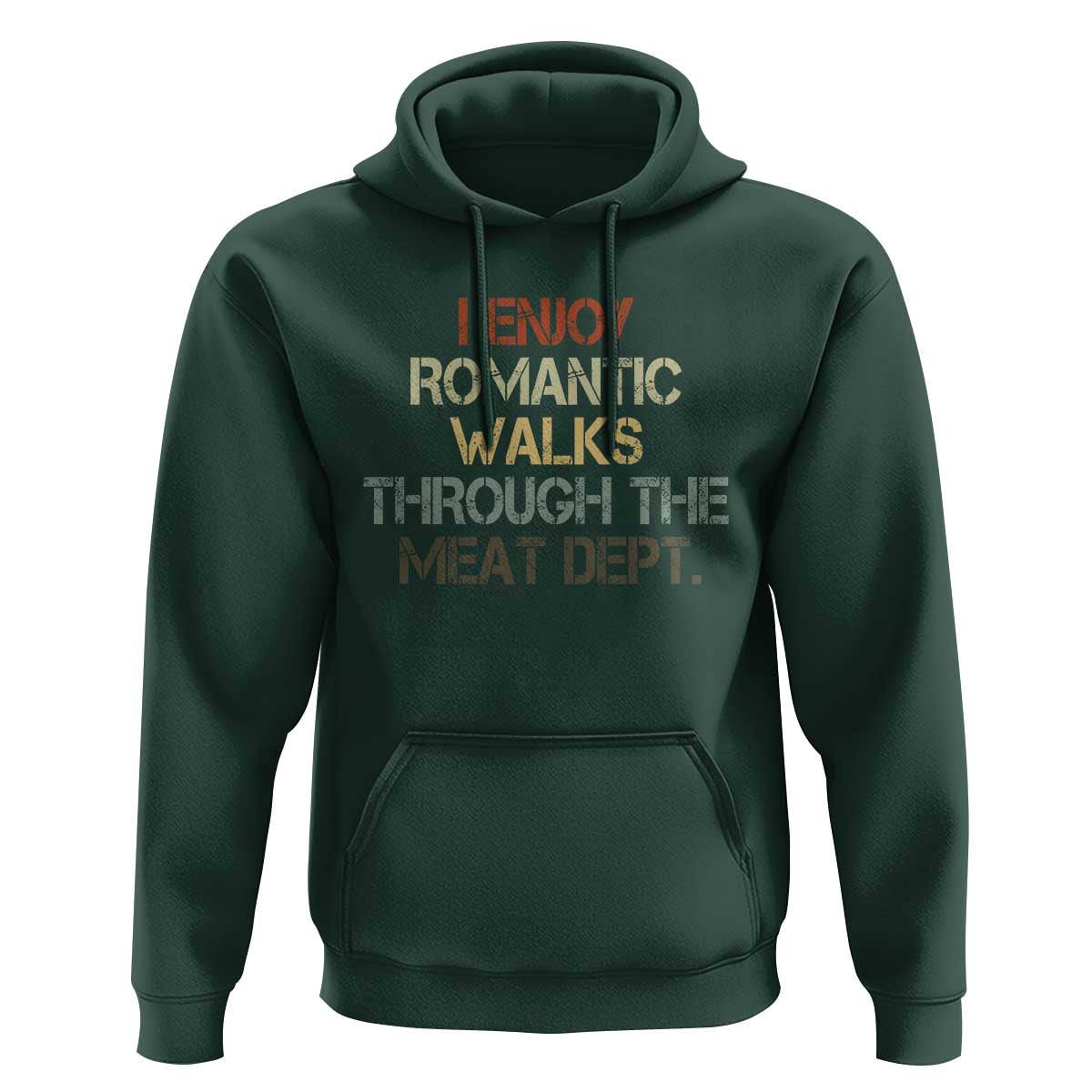 Funny BBQ Grilling Hoodie I Enjoy Romantic Walks Through The Meat Dept
