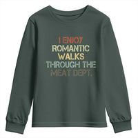 Funny BBQ Grilling Youth Sweatshirt I Enjoy Romantic Walks Through The Meat Dept