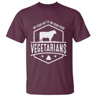 Funny Vegetarians My Food Shits On Your Food T Shirt - Wonder Print Shop
