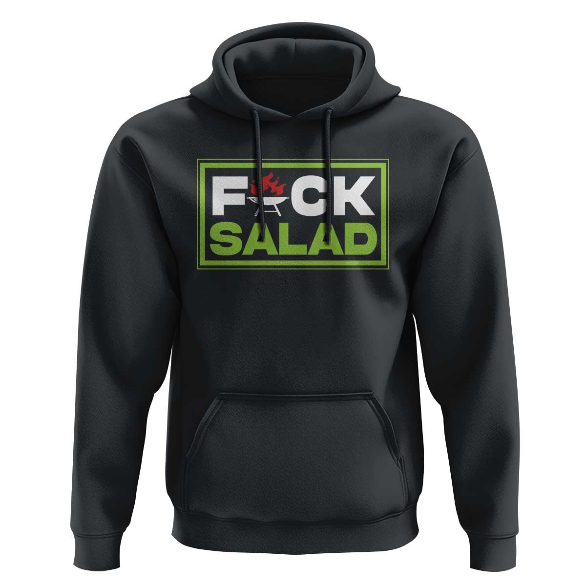 Funny BBQ Lover Hoodie Fxxk Salad Anti Vegan Jokes