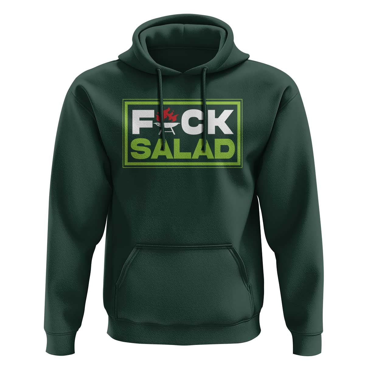 Funny BBQ Lover Hoodie Fxxk Salad Anti Vegan Jokes