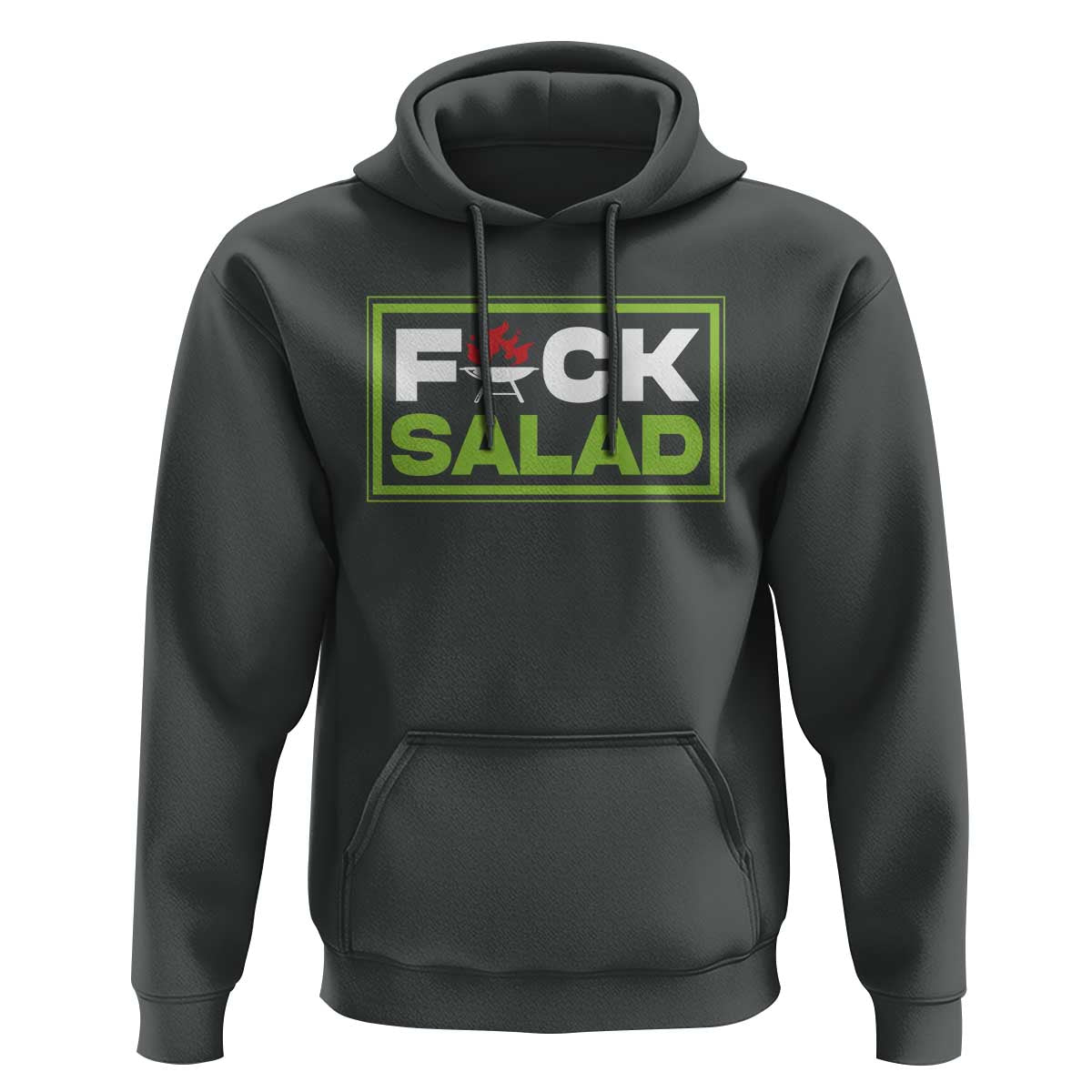 Funny BBQ Lover Hoodie Fxxk Salad Anti Vegan Jokes