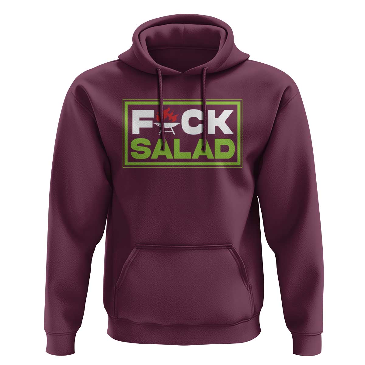 Funny BBQ Lover Hoodie Fxxk Salad Anti Vegan Jokes