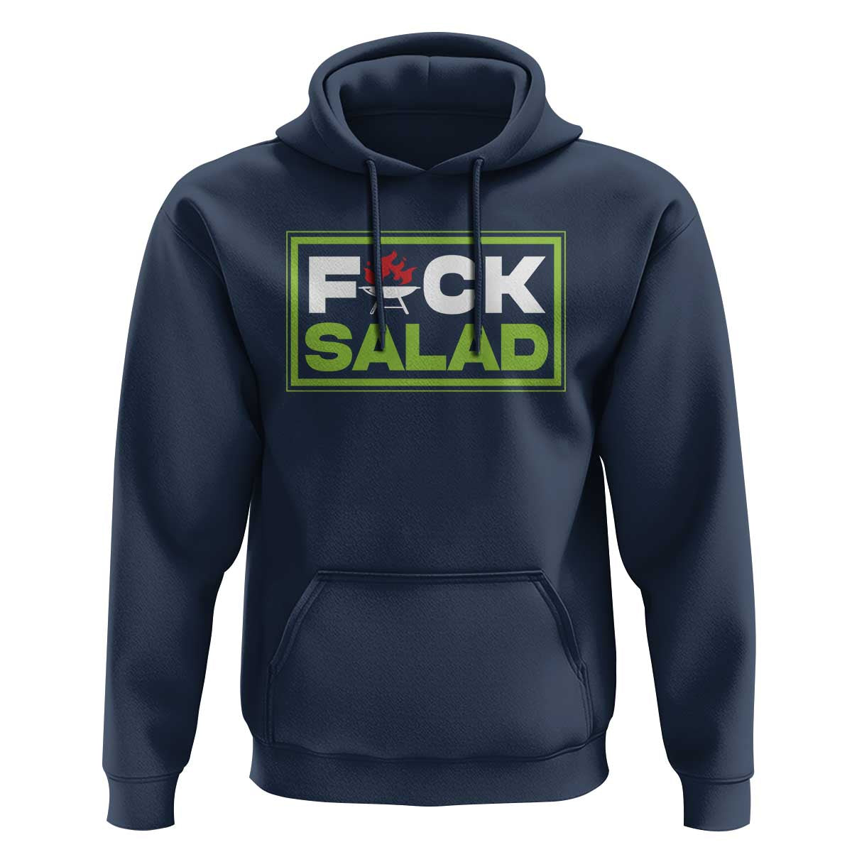Funny BBQ Lover Hoodie Fxxk Salad Anti Vegan Jokes