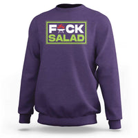 Funny BBQ Lover Sweatshirt Fxxk Salad Anti Vegan Jokes