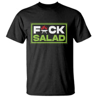 Funny BBQ Lover T Shirt Fxxk Salad Anti Vegan Jokes - Wonder Print Shop