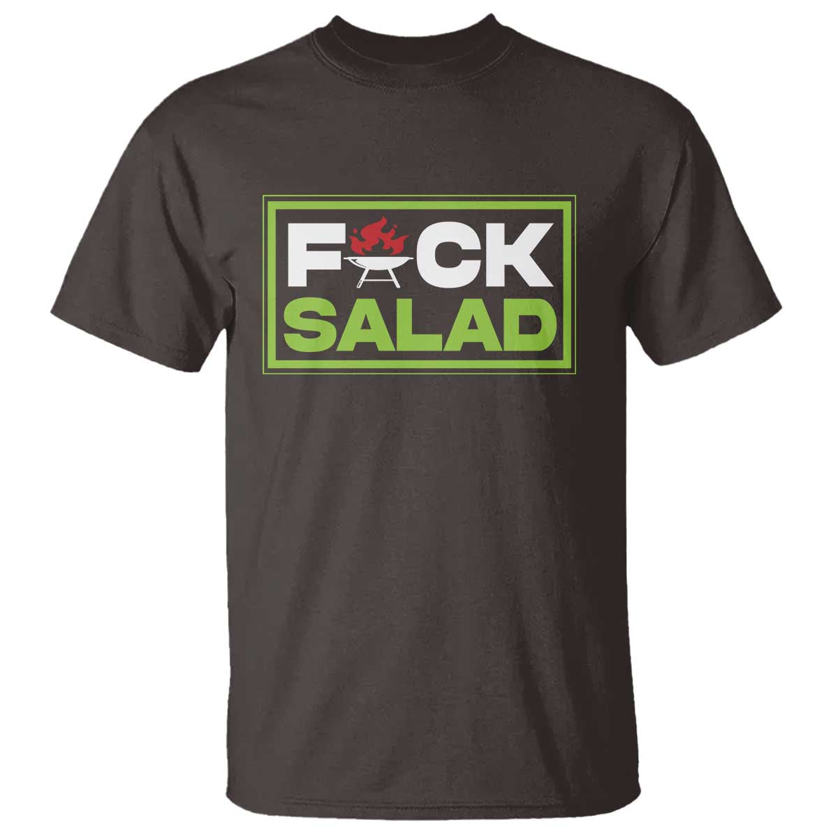 Funny BBQ Lover T Shirt Fxxk Salad Anti Vegan Jokes - Wonder Print Shop