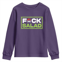 Funny BBQ Lover Youth Sweatshirt Fxxk Salad Anti Vegan Jokes