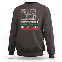Vegetarian Jokes Sweatshirt Becoming A Vegetarian Is A Big Missed Steak