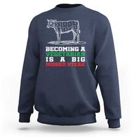 Vegetarian Jokes Sweatshirt Becoming A Vegetarian Is A Big Missed Steak