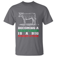 Vegetarian Jokes T Shirt Becoming A Vegetarian Is A Big Missed Steak - Wonder Print Shop