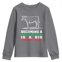 Vegetarian Jokes Youth Sweatshirt Becoming A Vegetarian Is A Big Missed Steak