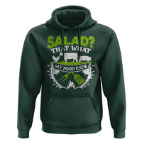 Funny BBQ Lover Hoodie Salad That's What My Food Eats Anti Vegan Jokes