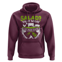 Funny BBQ Lover Hoodie Salad That's What My Food Eats Anti Vegan Jokes