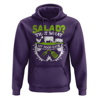 Funny BBQ Lover Hoodie Salad That's What My Food Eats Anti Vegan Jokes