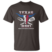 Texas BBQ Lover T Shirt Where Every Bite Is Legendary Texan Flag - Wonder Print Shop