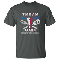 Texas BBQ Lover T Shirt Where Every Bite Is Legendary Texan Flag - Wonder Print Shop