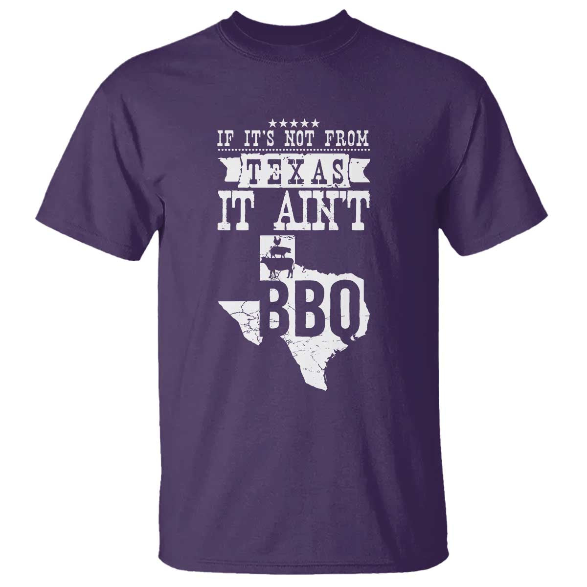 Texas BBQ Lover T Shirt If It's Not From Texas It Ain't BBQ - Wonder Print Shop