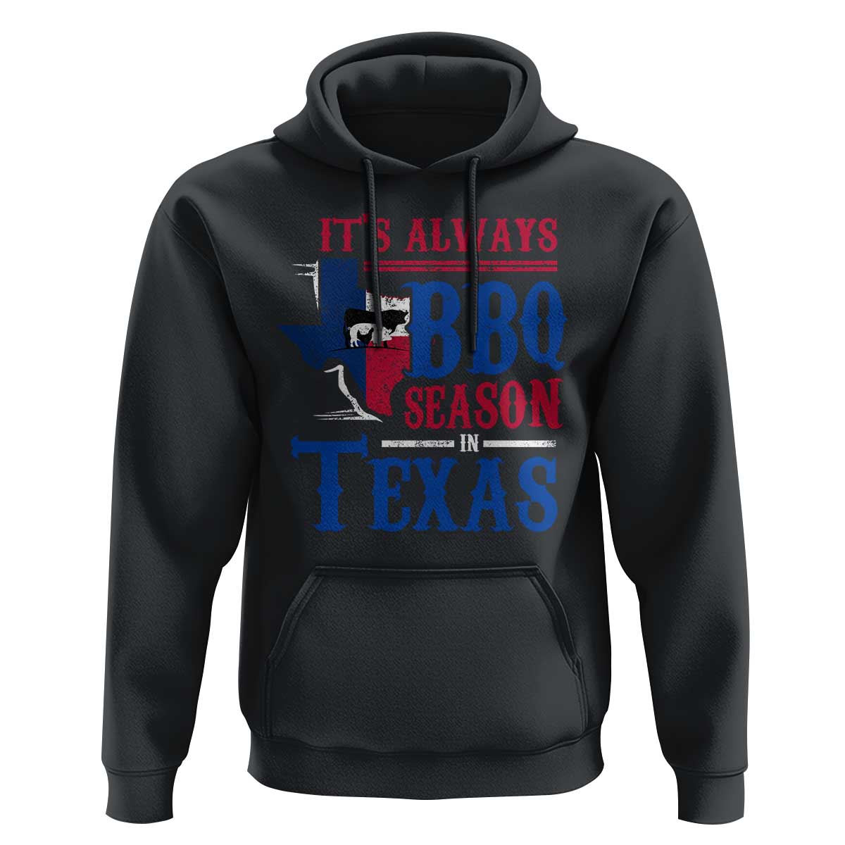 Texas BBQ Lover Hoodie It's Always BBQ Season In Texas