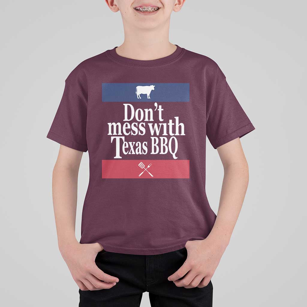 Don't Mess With Texas BBQ T Shirt For Kid