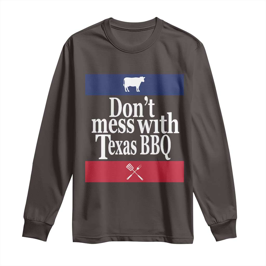 Don't Mess With Texas BBQ Long Sleeve Shirt
