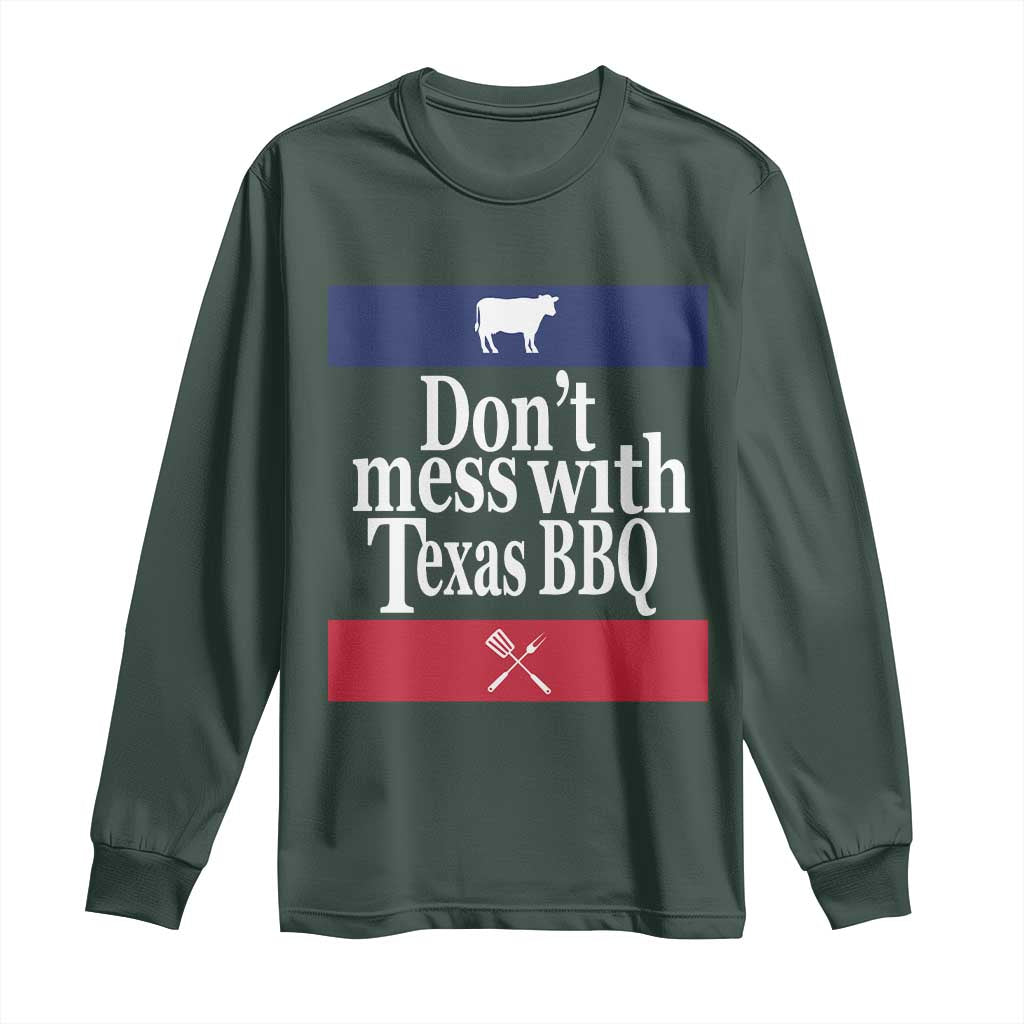 Don't Mess With Texas BBQ Long Sleeve Shirt