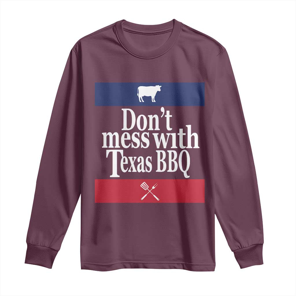Don't Mess With Texas BBQ Long Sleeve Shirt
