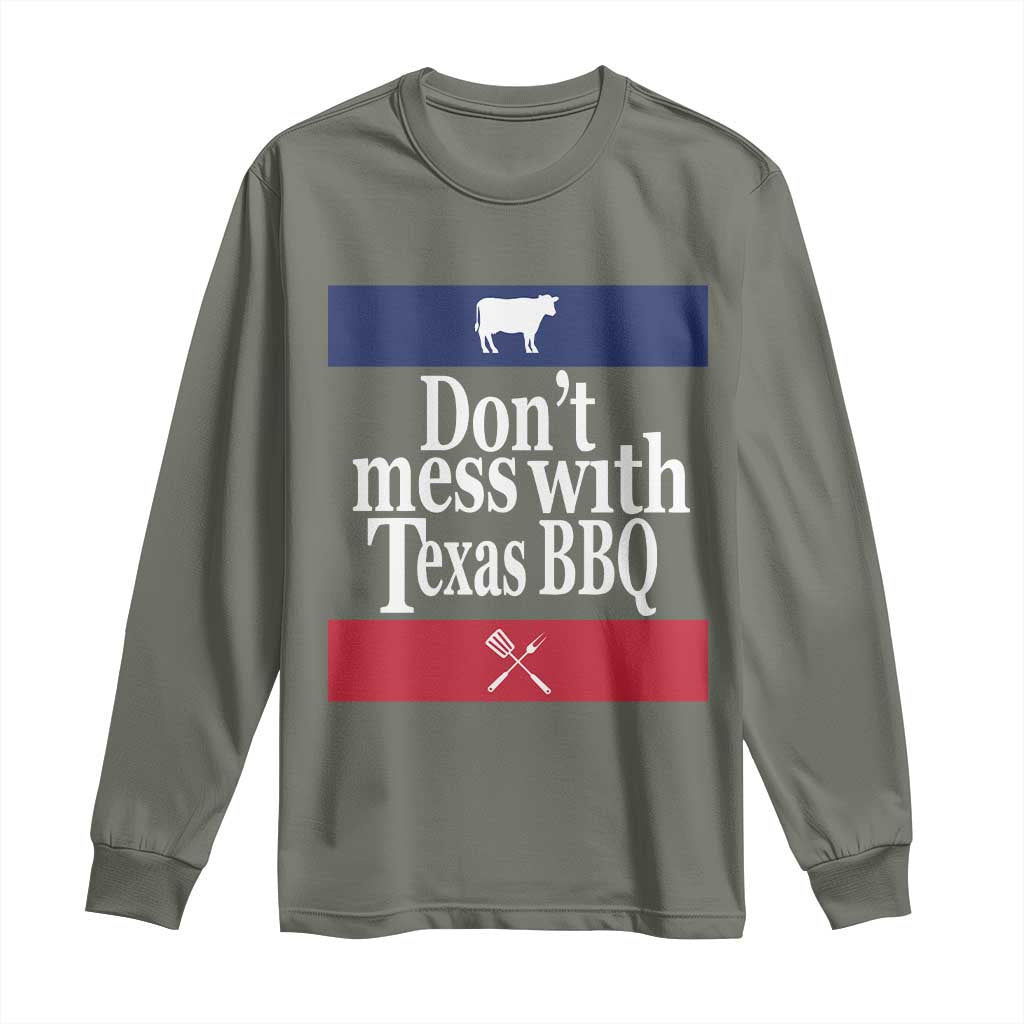 Don't Mess With Texas BBQ Long Sleeve Shirt