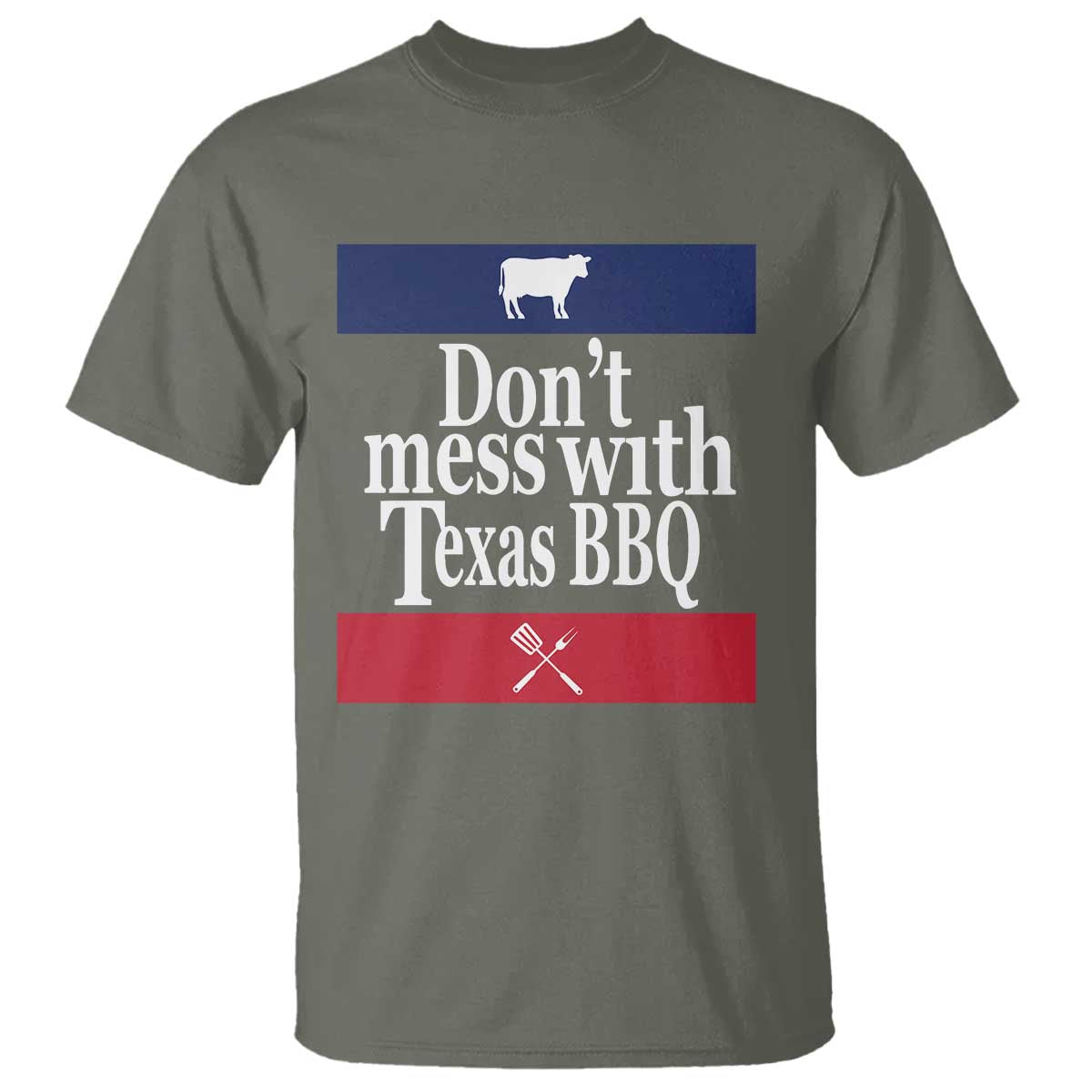 Don't Mess With Texas BBQ T Shirt - Wonder Print Shop