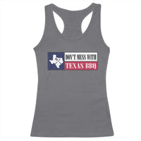 Don't Mess With Texas BBQ Racerback Tank Top Texan Flag Grilling Pitmaster