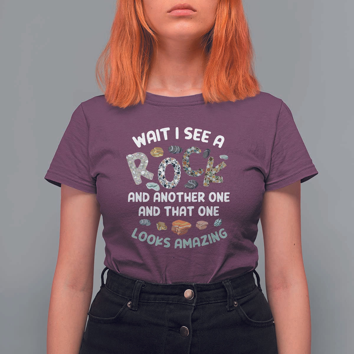 Rock Collector T Shirt For Women Wait I See A Rock Geologist
