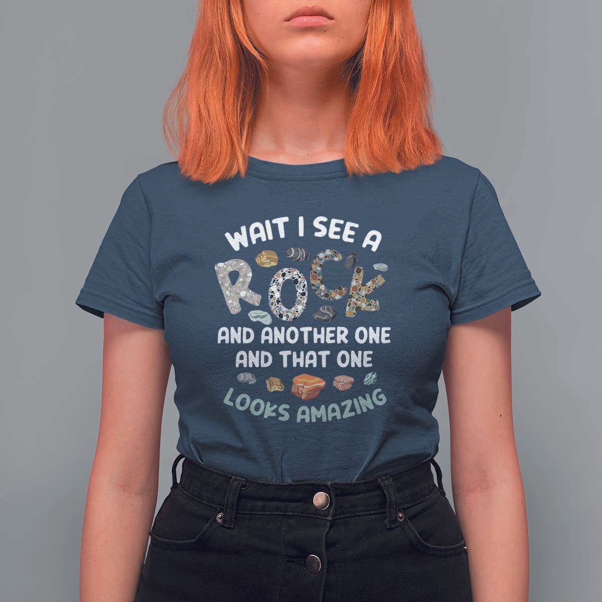 Rock Collector T Shirt For Women Wait I See A Rock Geologist
