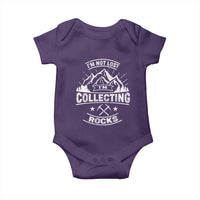 Rock Collector Baby Onesie I'm Not Lost I'm Collecting Rocks Geologist