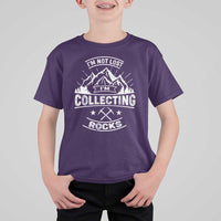 Rock Collector T Shirt For Kid I'm Not Lost I'm Collecting Rocks Geologist
