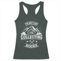 Rock Collector Racerback Tank Top I'm Not Lost I'm Collecting Rocks Geologist