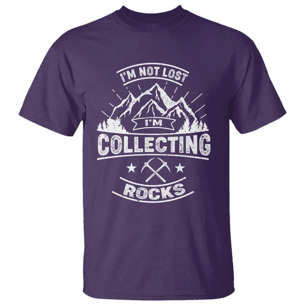 Rock Collector T Shirt I'm Not Lost I'm Collecting Rocks Geologist