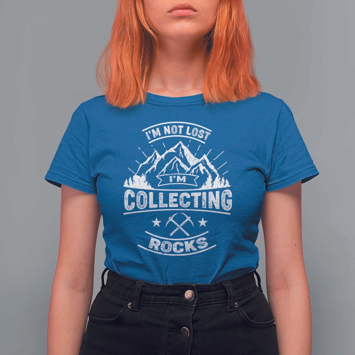 Rock Collector T Shirt For Women I'm Not Lost I'm Collecting Rocks Geologist