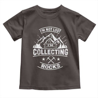 Rock Collector Toddler T Shirt I'm Not Lost I'm Collecting Rocks Geologist