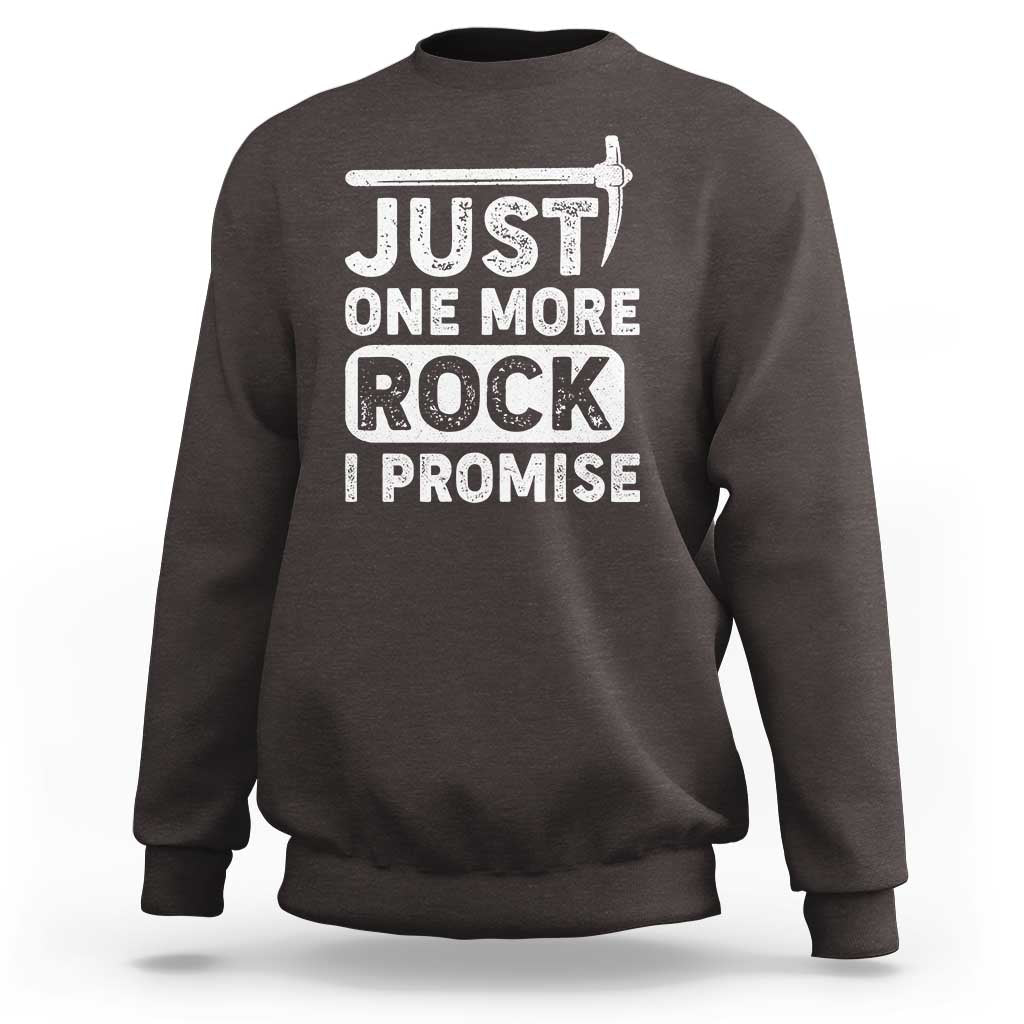 Rock Collector Sweatshirt Just One More Rock I Promise