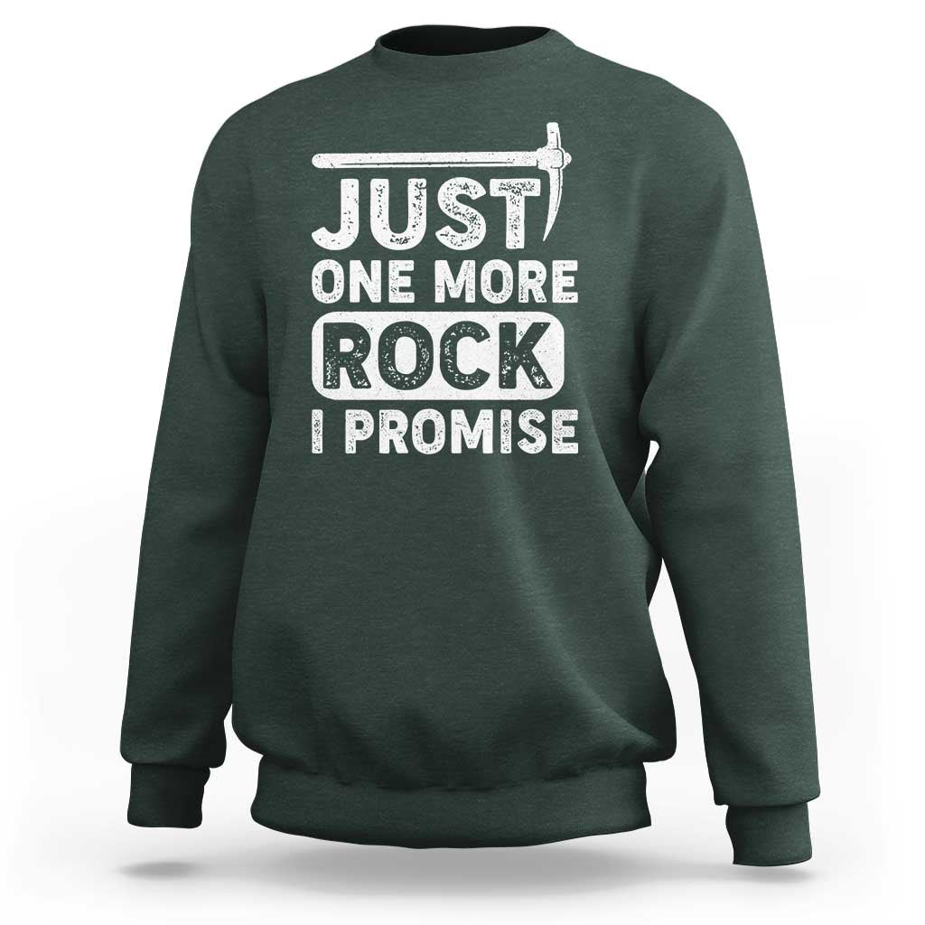 Rock Collector Sweatshirt Just One More Rock I Promise