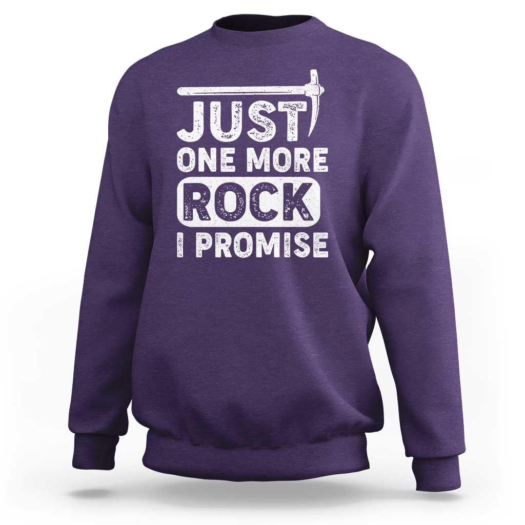 Rock Collector Sweatshirt Just One More Rock I Promise