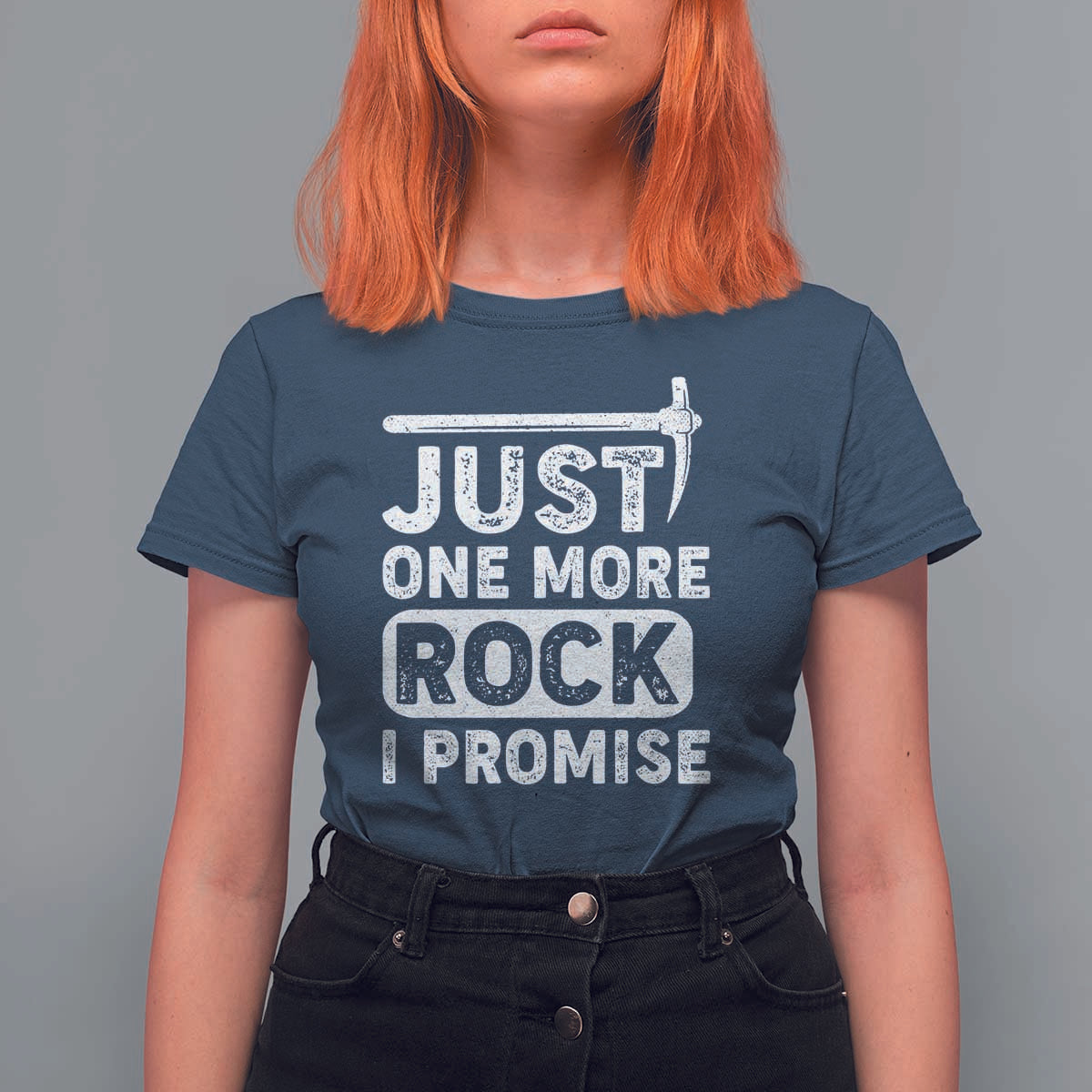 Rock Collector T Shirt For Women Just One More Rock I Promise